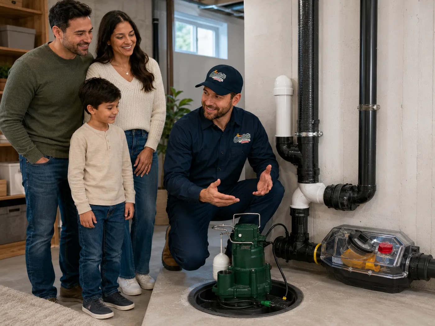 Sump pump system explained to family