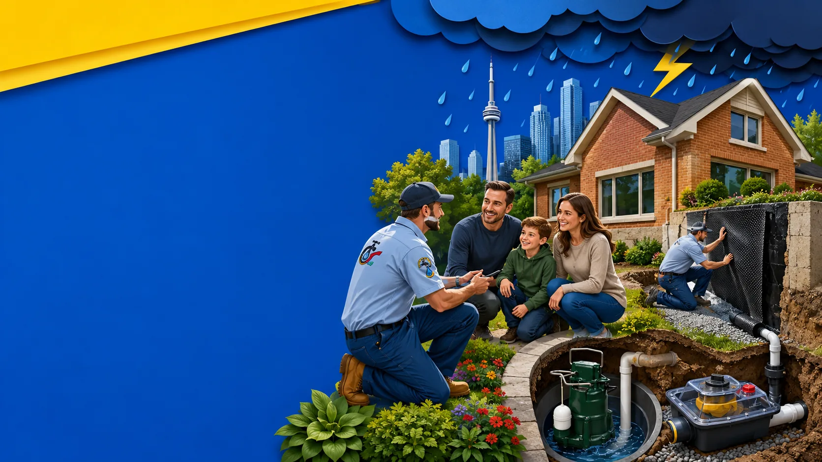 Waterproofing consultation scene